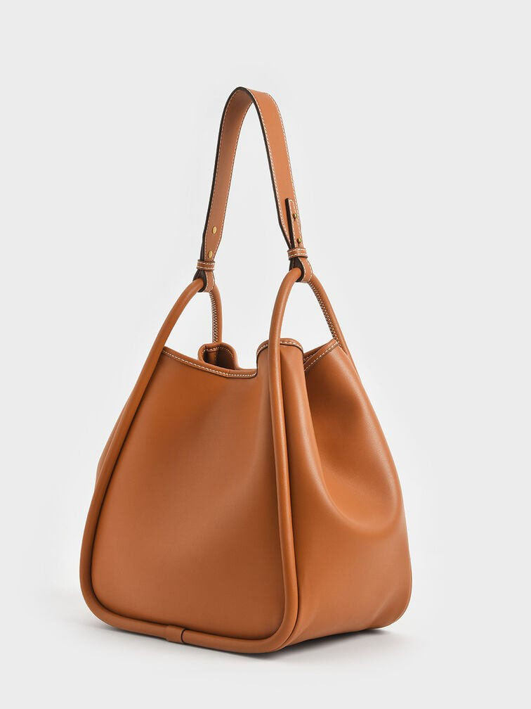 Buzz Slouchy Tote Bag Brown HerChoice