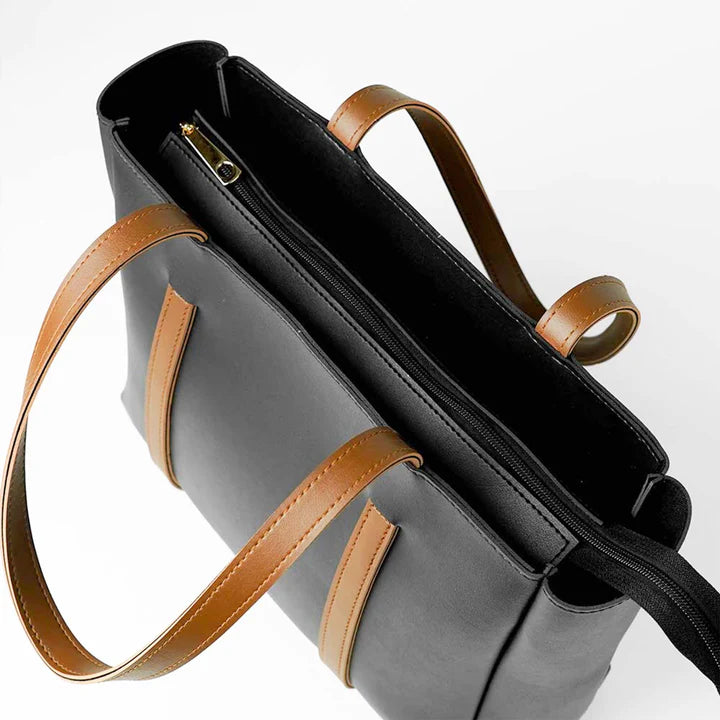 Serenity Handbag with Fix Shoulder Straps Black HerChoice