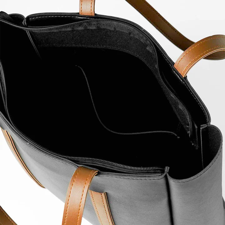 Serenity Handbag with Fix Shoulder Straps Black HerChoice