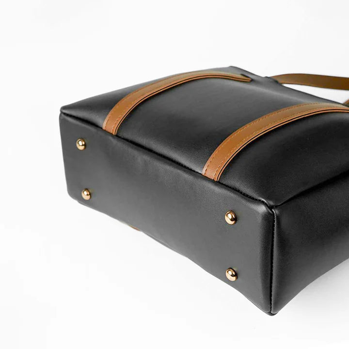 Serenity Handbag with Fix Shoulder Straps Black HerChoice