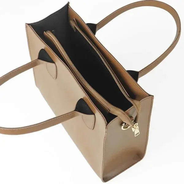 Trendy Bag Set of 3-Brown HerChoice