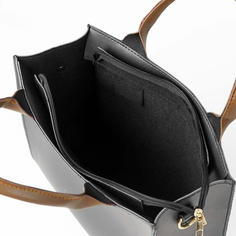 Elite Style ā 3-Piece Classic Bag Set (Black) HerChoice