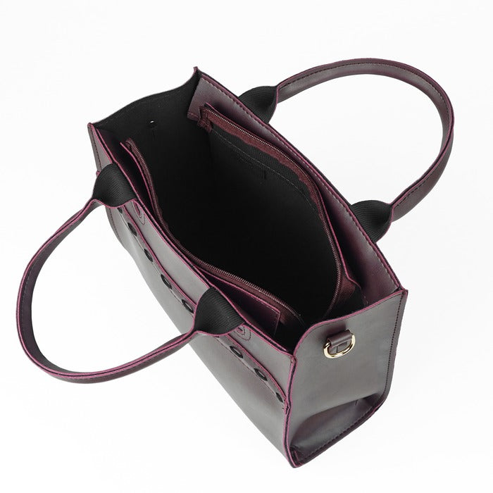 Gulnār – 3-Piece Shoulder Bag Set (Maroon) HerChoice