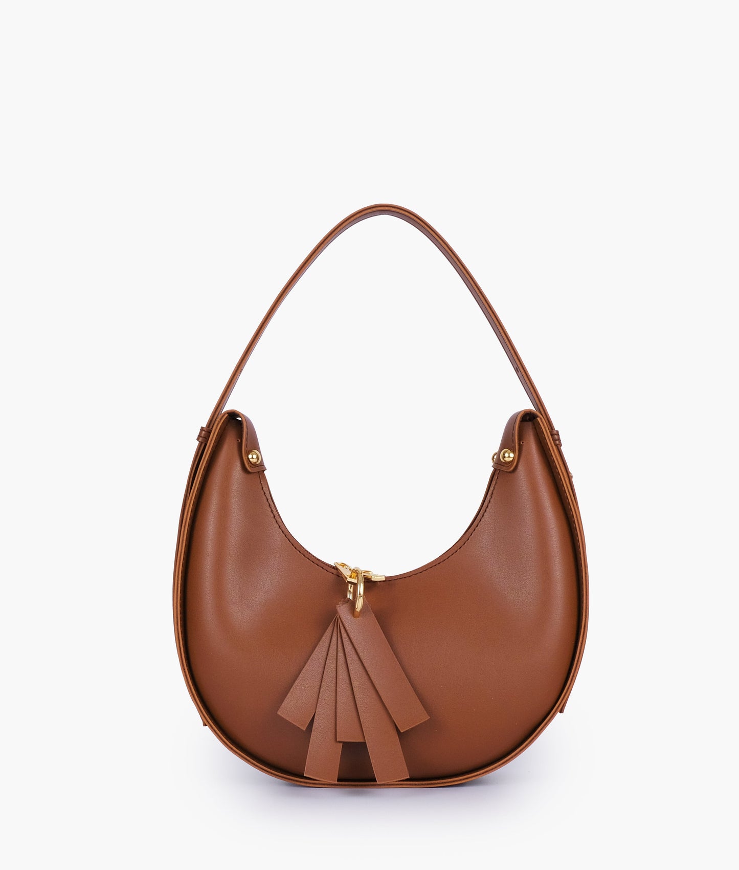 Brown crescent bag