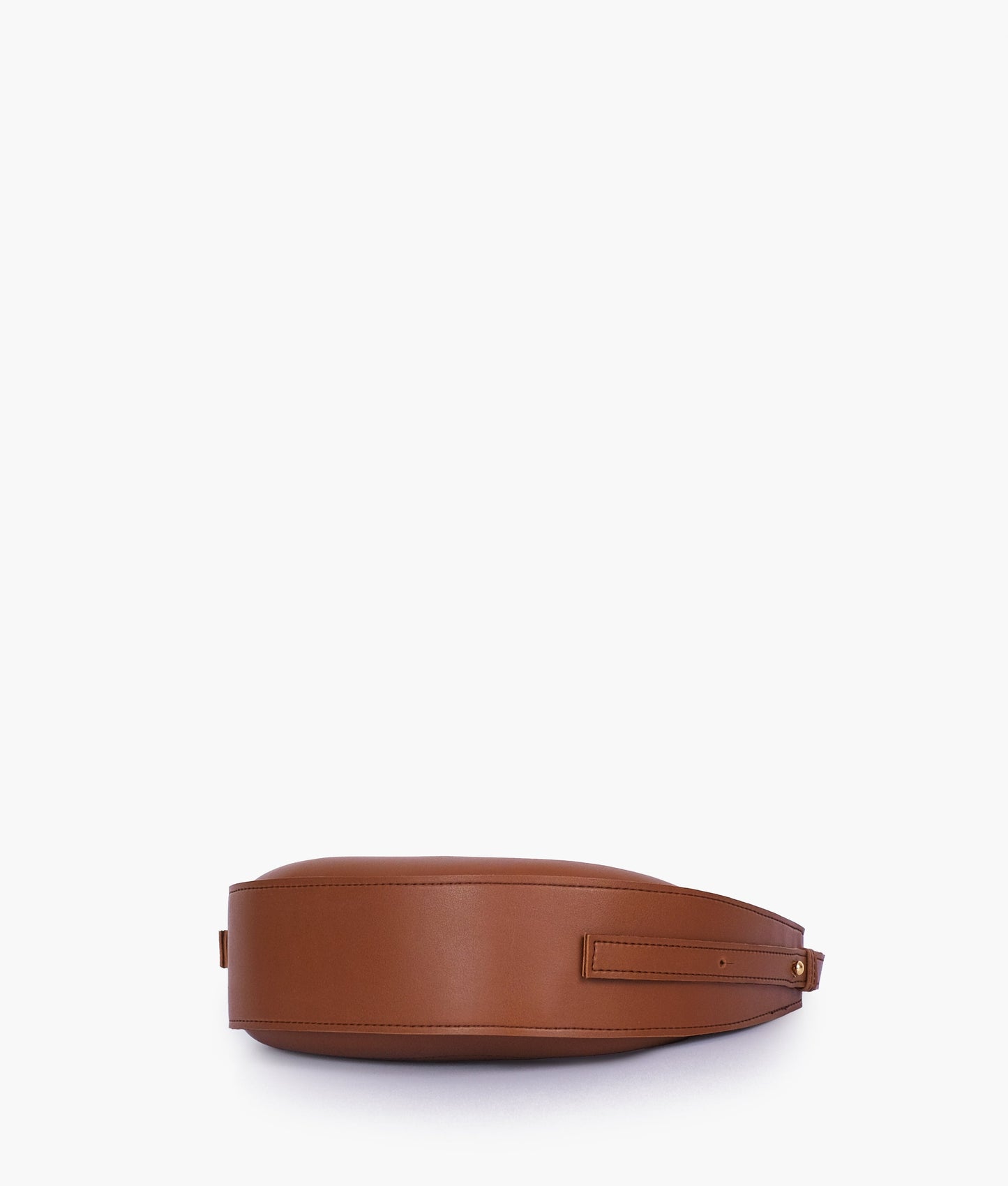 Brown crescent bag