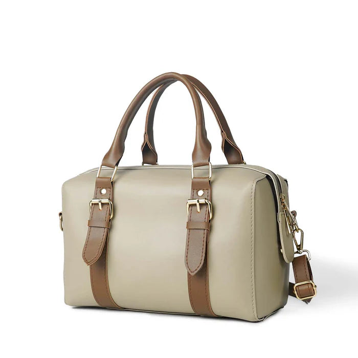 Zara Bag – Beige & Brown HerChoice