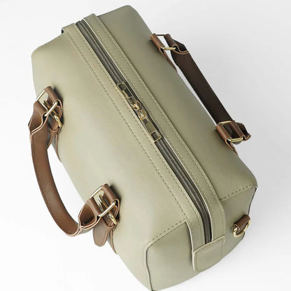 Zara Bag – Beige & Brown HerChoice