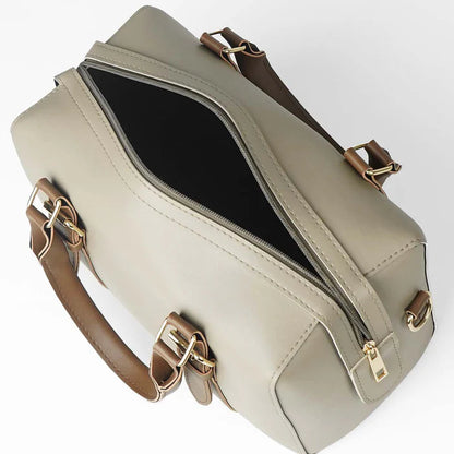 Zara Bag – Beige & Brown HerChoice