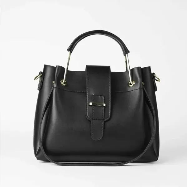Luxe Black 3-Piece Handbag Set HerChoice