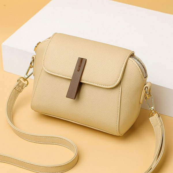 Mini Posh Crossbody Bag Beige | Premium Flap Bag | HerChoice Pakistan