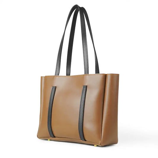 Serenity Handbag with Fix Shoulder Straps Brown HerChoice