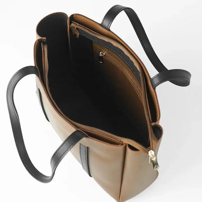Serenity Handbag with Fix Shoulder Straps Brown HerChoice