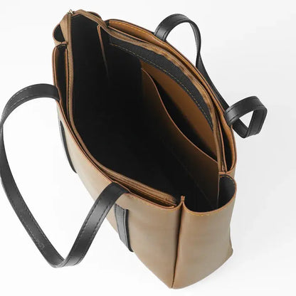 Serenity Handbag with Fix Shoulder Straps Brown HerChoice