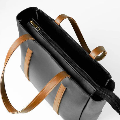 Serenity Handbag with Fix Shoulder Straps Black HerChoice