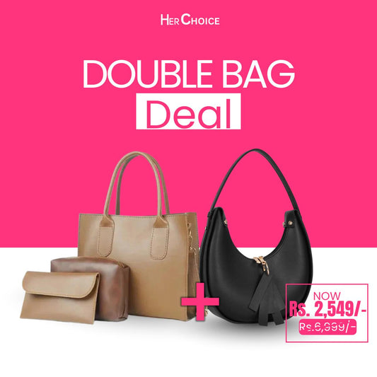 Bundle: Black Crescent + Trendy Brown