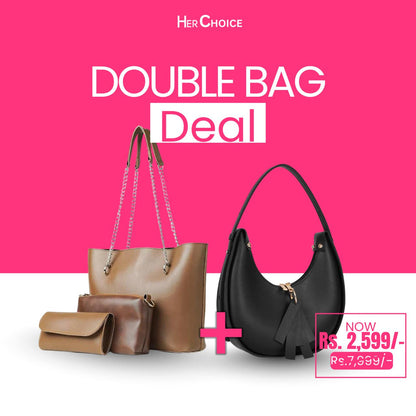 Bundle: Black Crescent + Brandy Brown 3-Piece Set