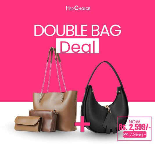Bundle: Black Crescent + Brandy Brown 3-Piece Set