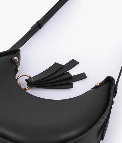 Black crescent  bag