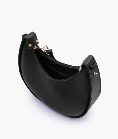 Black crescent  bag