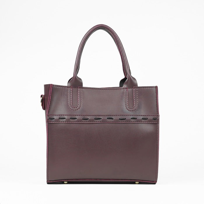 Gulnār – 3-Piece Shoulder Bag Set (Maroon) HerChoice
